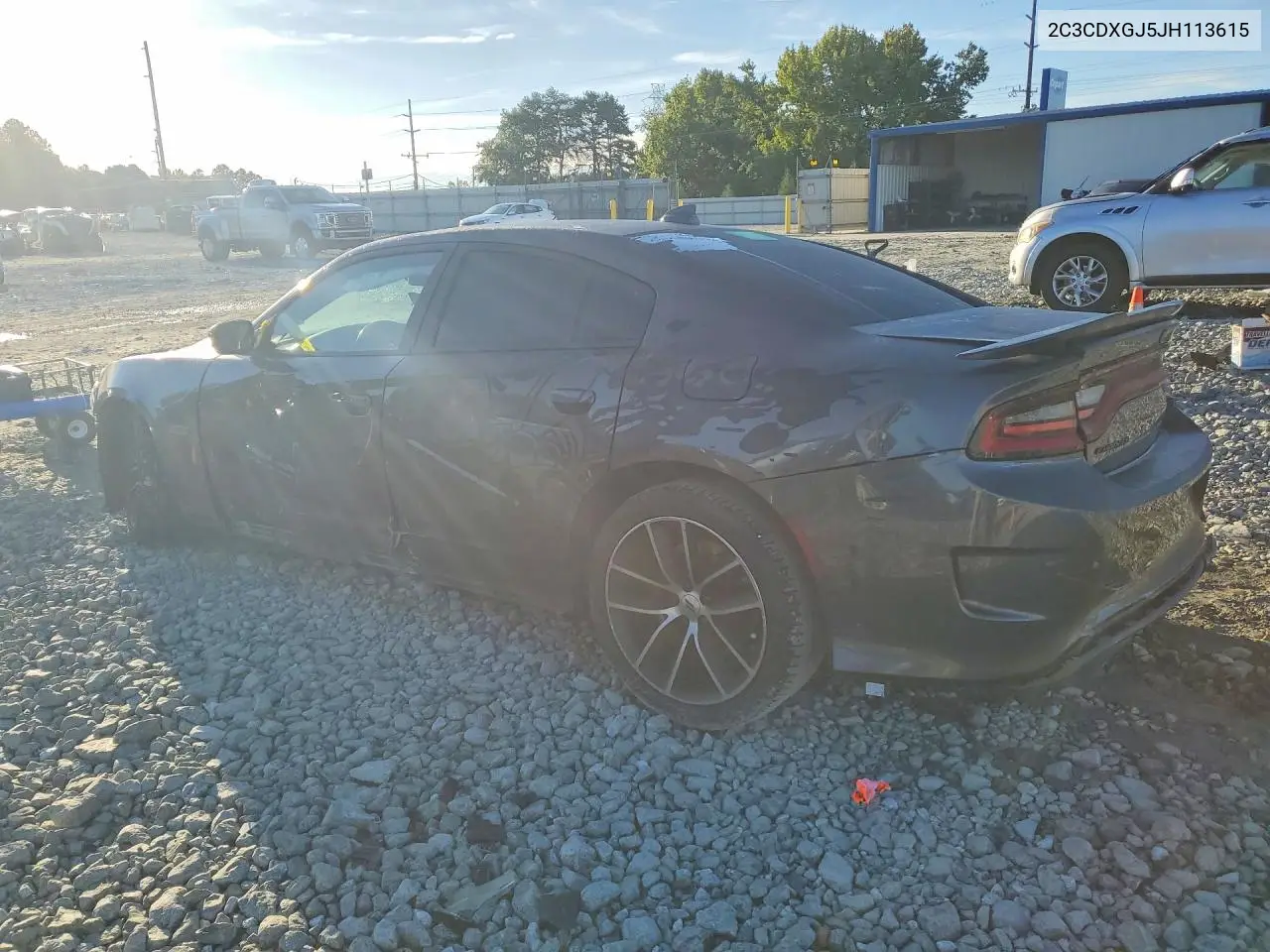 2018 DODGE CHARGER VIN 2C3CDXGJ5JH113615 — фото 2