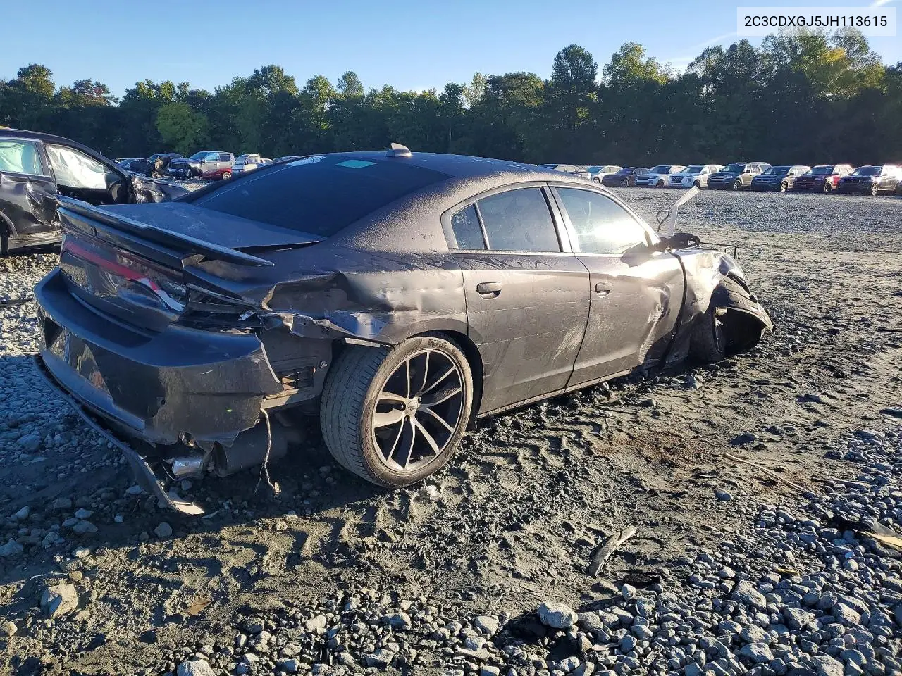 2018 DODGE CHARGER VIN 2C3CDXGJ5JH113615 — фото 3