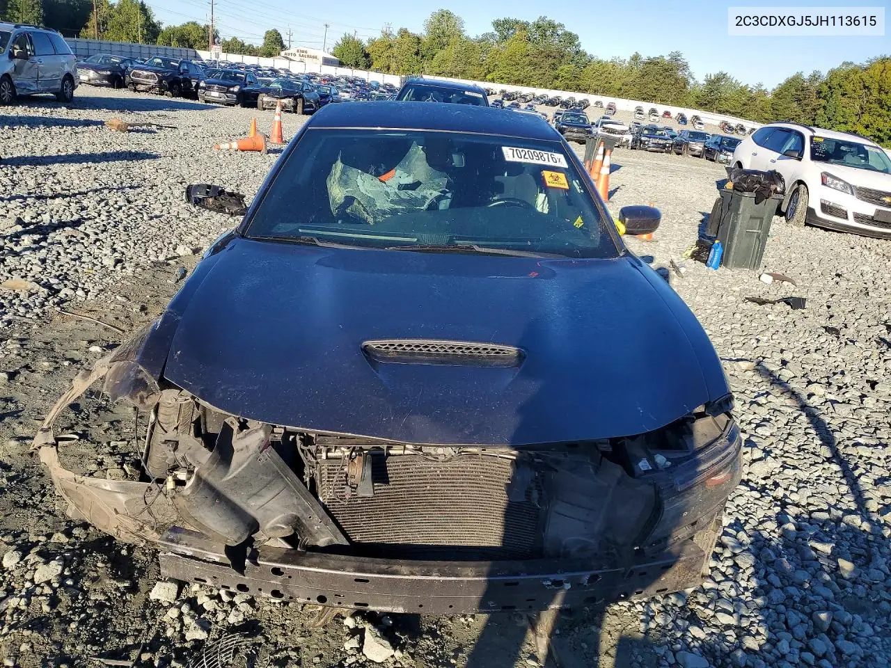 DODGE CHARGER 2018, VIN 2C3CDXGJ5JH113615