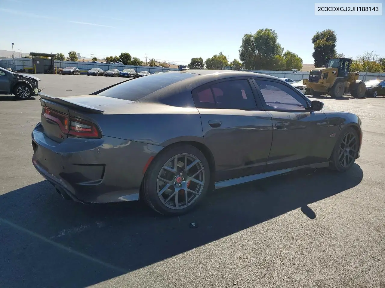2018 DODGE CHARGER VIN 2C3CDXGJ2JH188143 — фото 3
