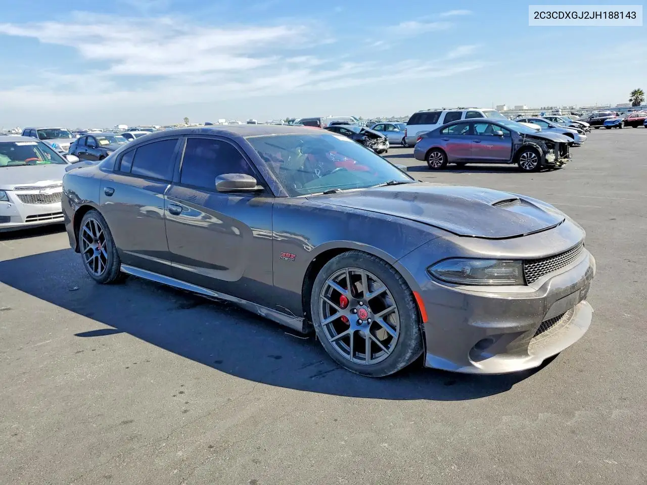2018 DODGE CHARGER VIN 2C3CDXGJ2JH188143 — фото 4