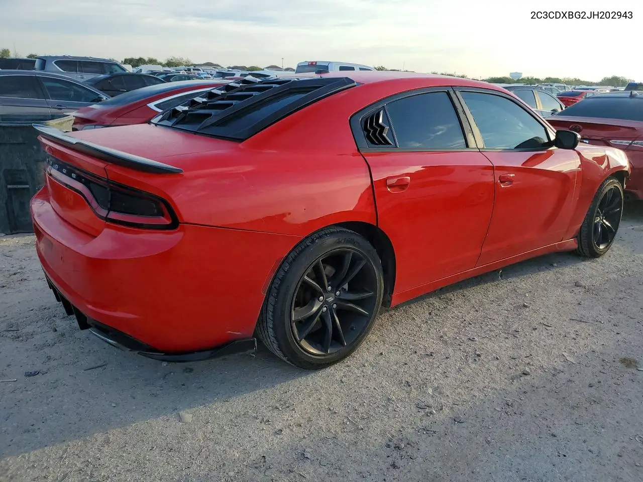 2018 DODGE CHARGER VIN 2C3CDXBG2JH202943 — фото 3