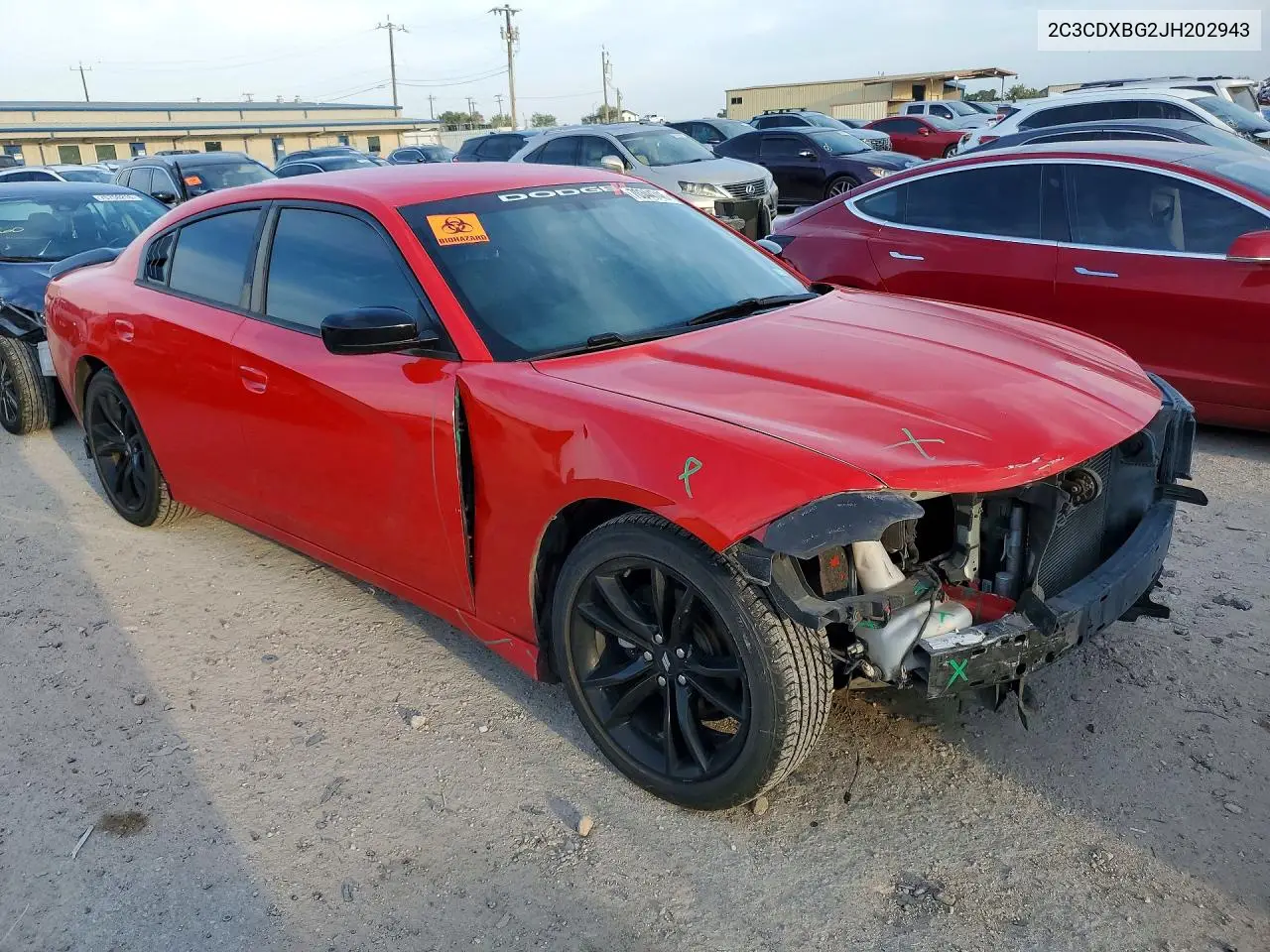 2018 DODGE CHARGER VIN 2C3CDXBG2JH202943 — фото 4