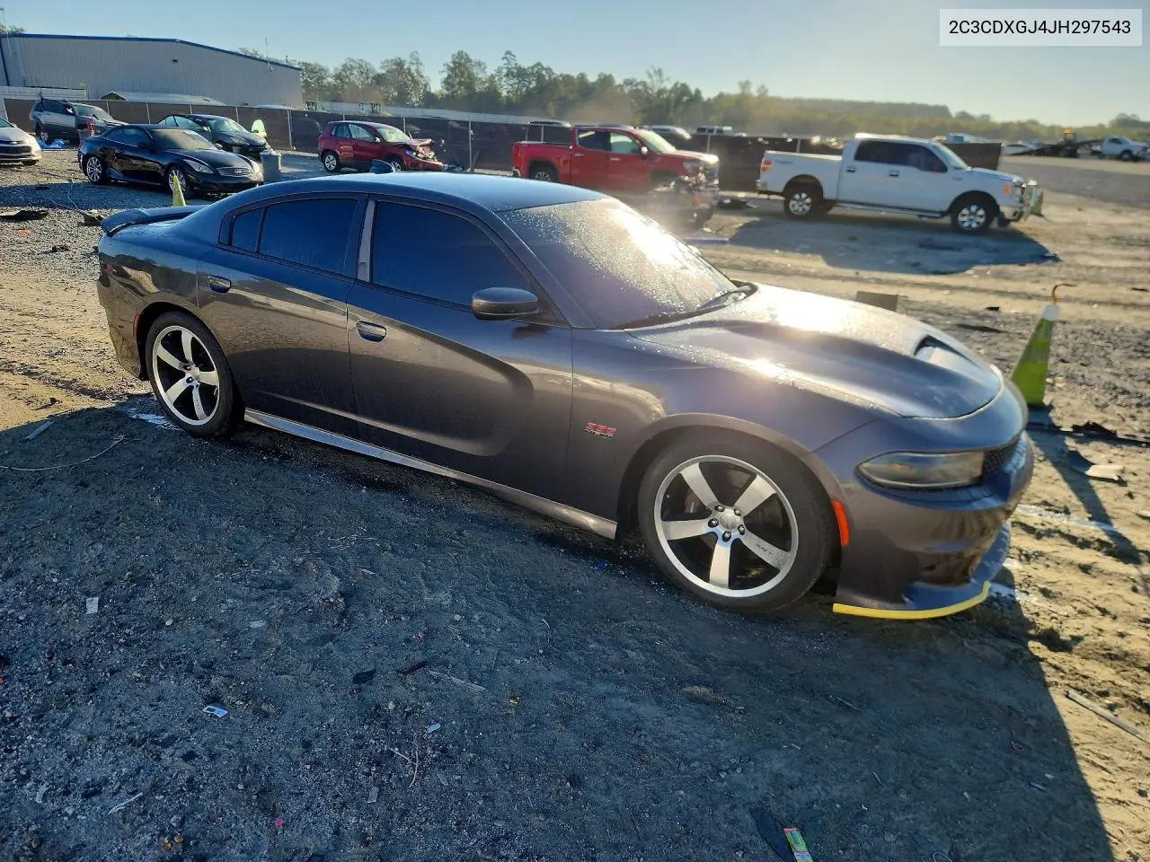 2018 DODGE CHARGER VIN 2C3CDXGJ4JH297543 — фото 4