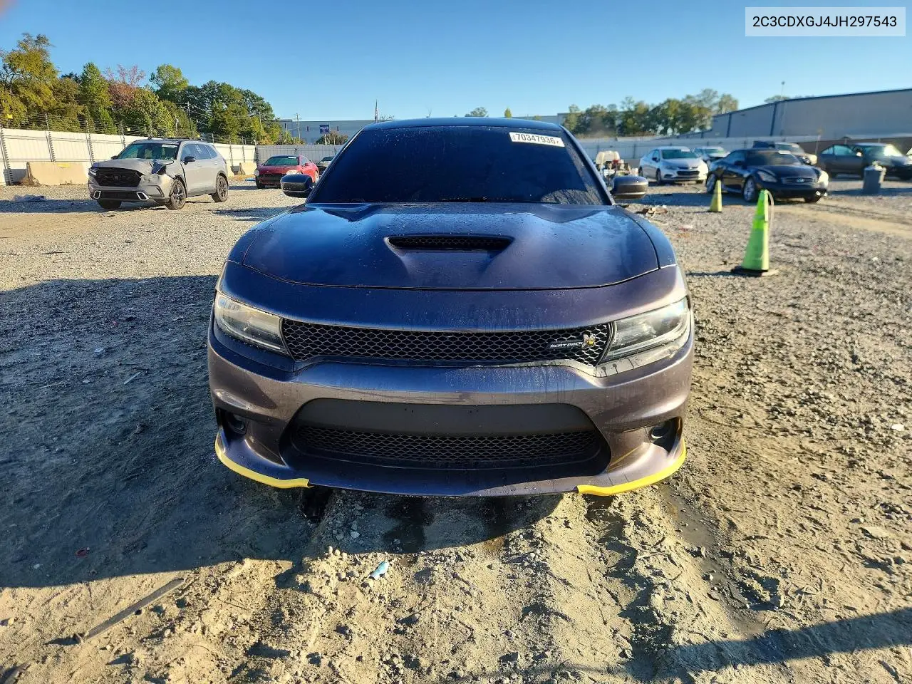 2018 DODGE CHARGER VIN 2C3CDXGJ4JH297543 — фото 5