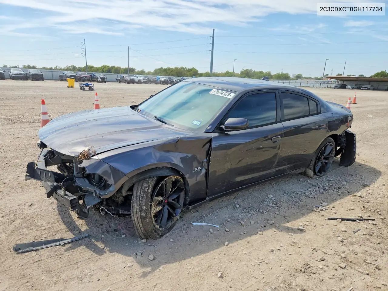 DODGE CHARGER 2018, VIN 2C3CDXCT0GH117734