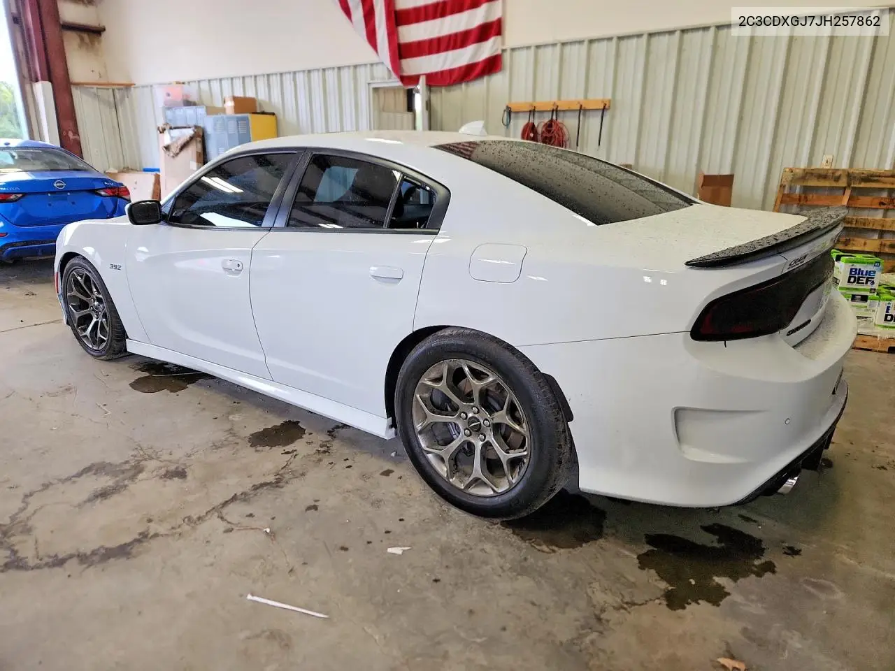 2018 DODGE CHARGER VIN 2C3CDXGJ7JH257862 — фото 2
