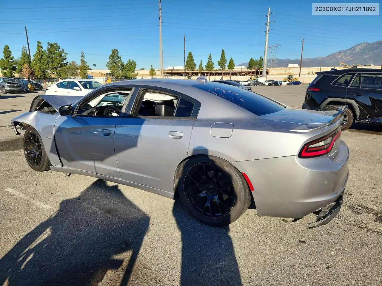 2018 DODGE CHARGER VIN 2C3CDXCT7JH211892 — фото 2