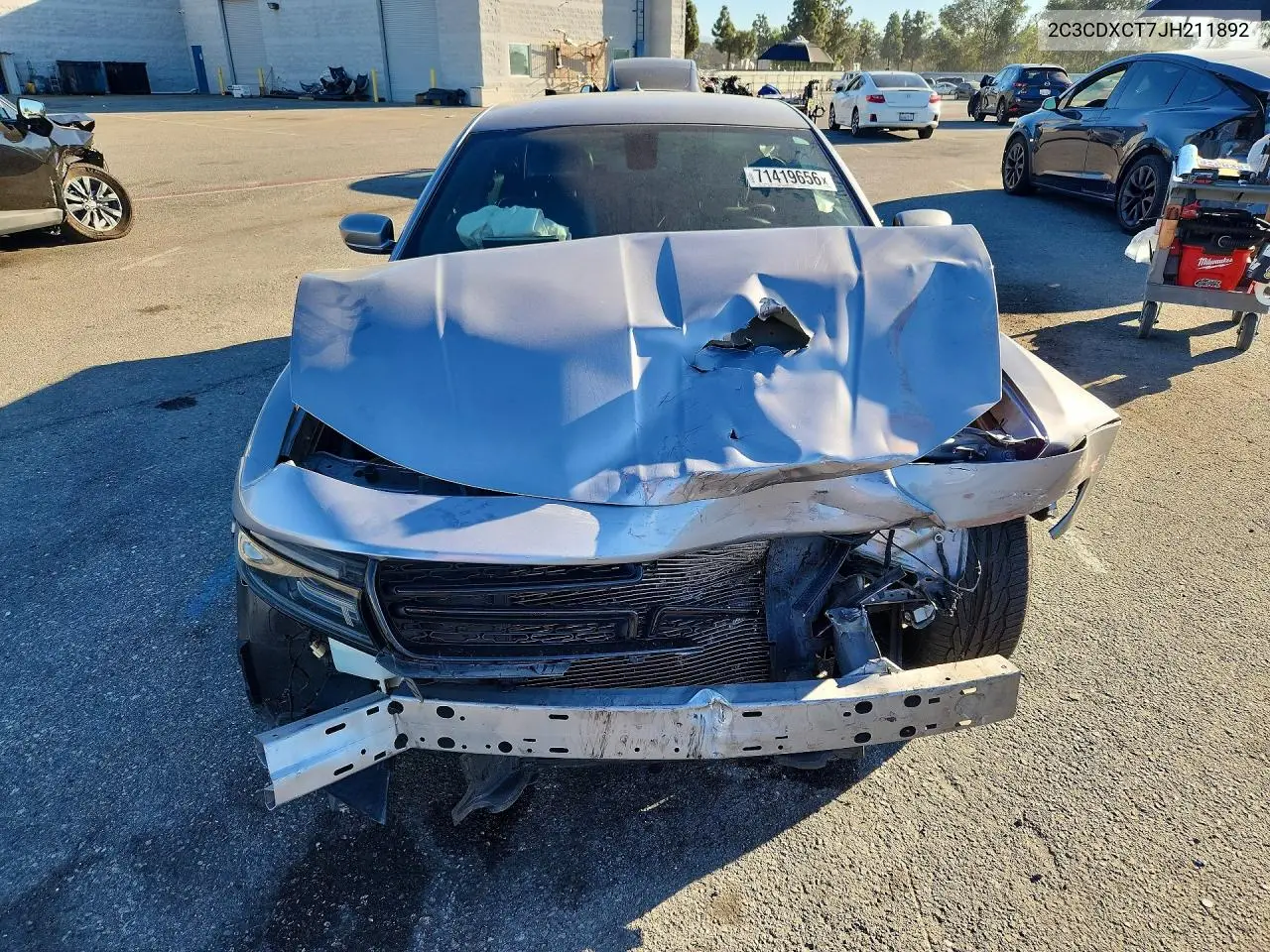2018 DODGE CHARGER VIN 2C3CDXCT7JH211892 — фото 5