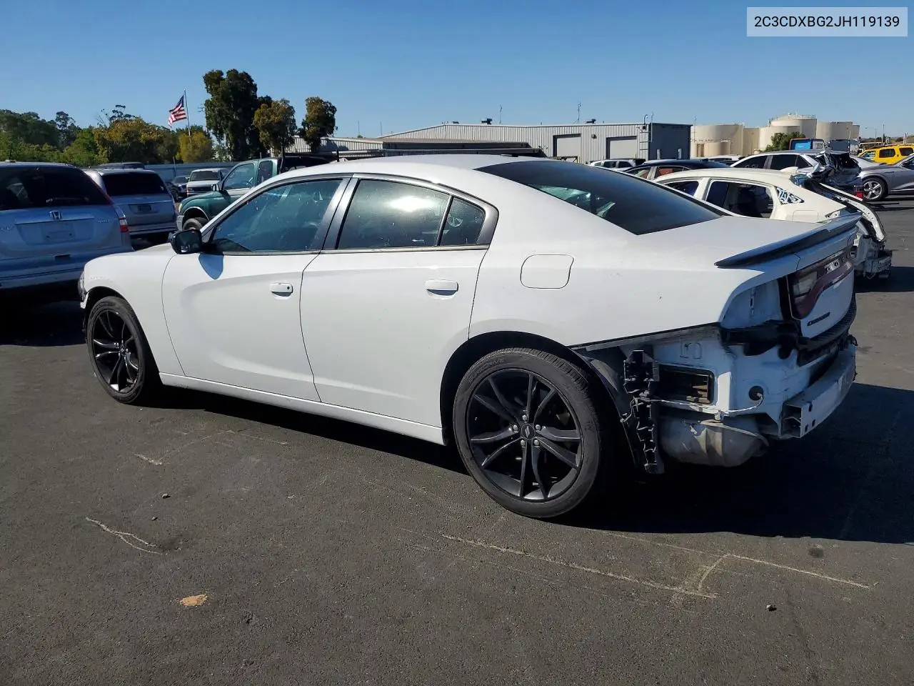 2018 DODGE CHARGER VIN 2C3CDXBG2JH119139 — фото 2