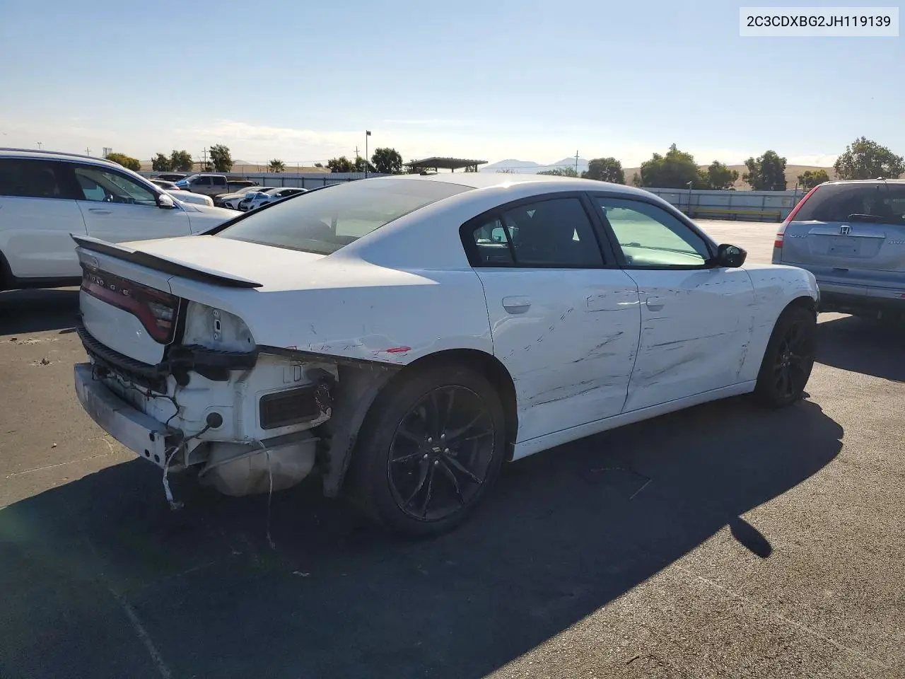 2018 DODGE CHARGER VIN 2C3CDXBG2JH119139 — фото 3