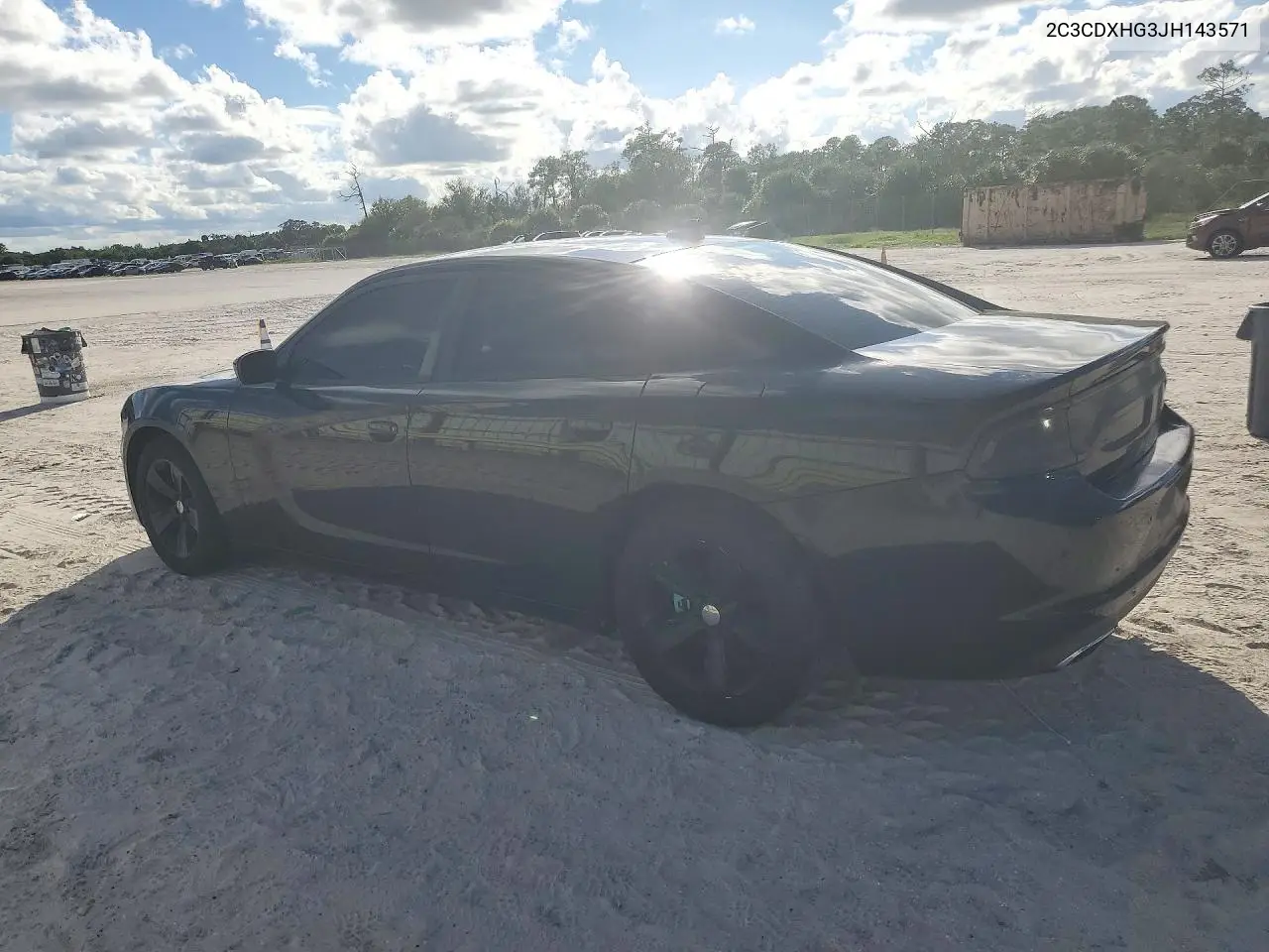 2018 DODGE CHARGER VIN 2C3CDXHG3JH143571 — фото 2