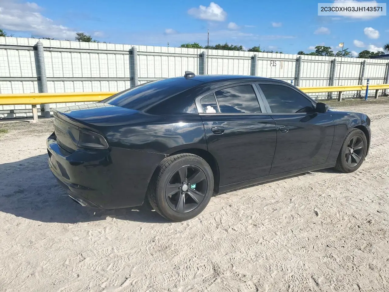 2018 DODGE CHARGER VIN 2C3CDXHG3JH143571 — фото 3
