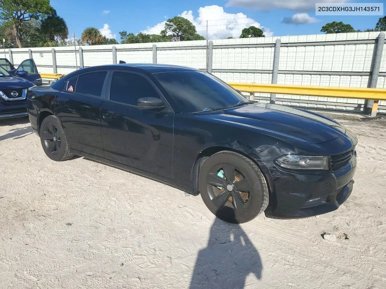 2018 DODGE CHARGER VIN 2C3CDXHG3JH143571 — фото 4