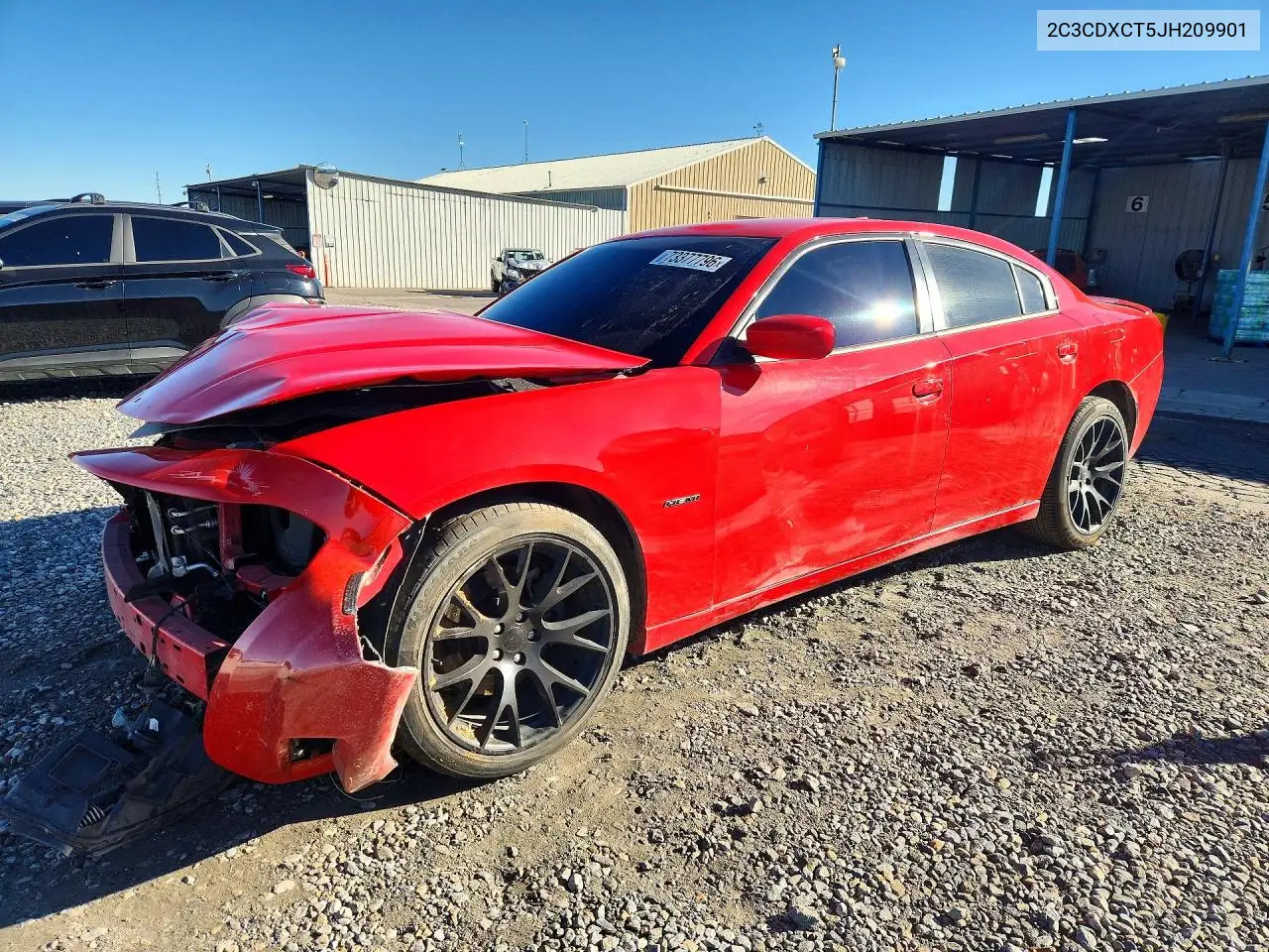 DODGE CHARGER 2018, VIN 2C3CDXCT5JH209901