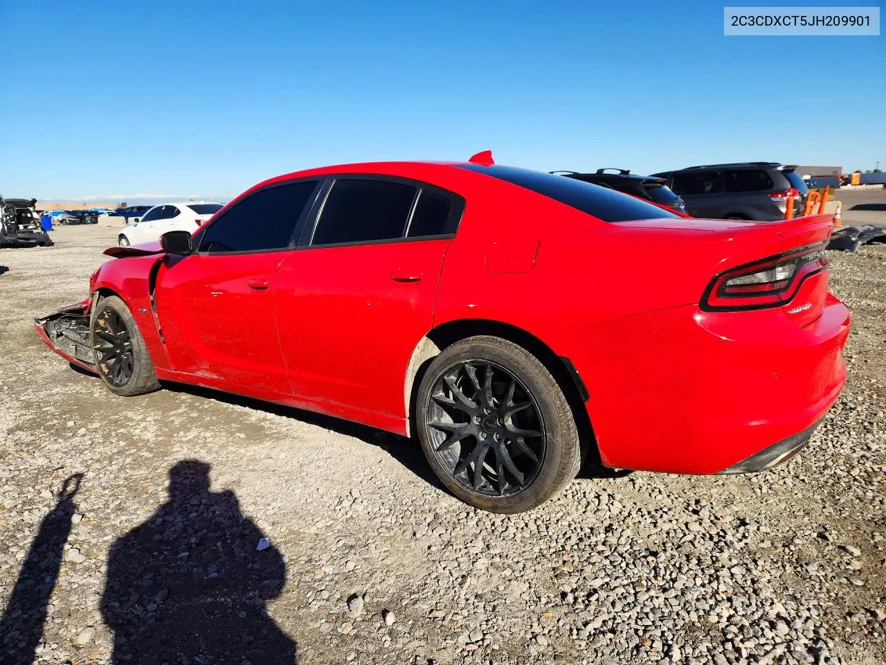 2018 DODGE CHARGER VIN 2C3CDXCT5JH209901 — фото 2