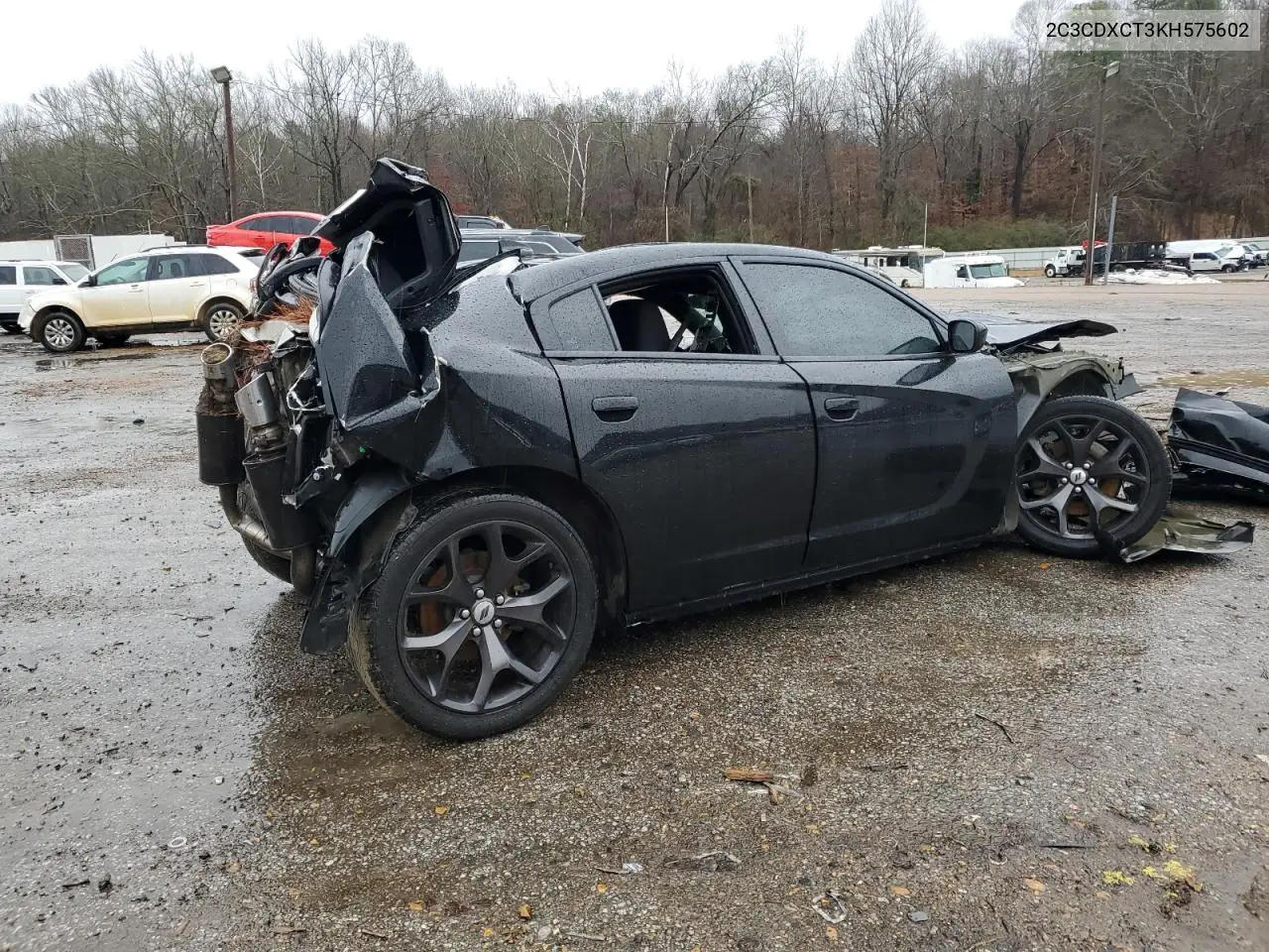 2019 DODGE CHARGER VIN 2C3CDXCT3KH575602 — фото 3