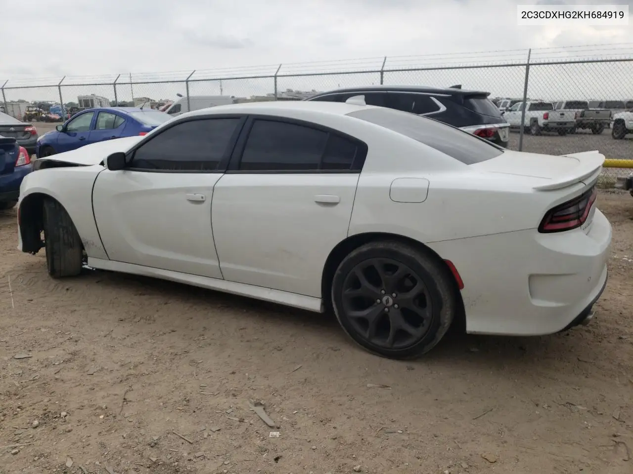 2019 DODGE CHARGER VIN 2C3CDXHG2KH684919 — фото 2
