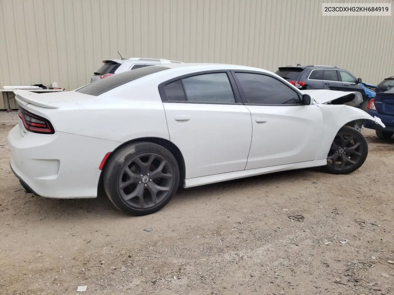 2019 DODGE CHARGER VIN 2C3CDXHG2KH684919 — фото 3