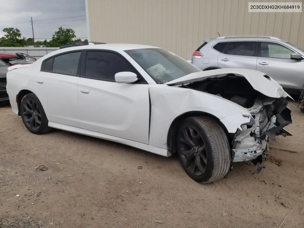 2019 DODGE CHARGER VIN 2C3CDXHG2KH684919 — фото 4