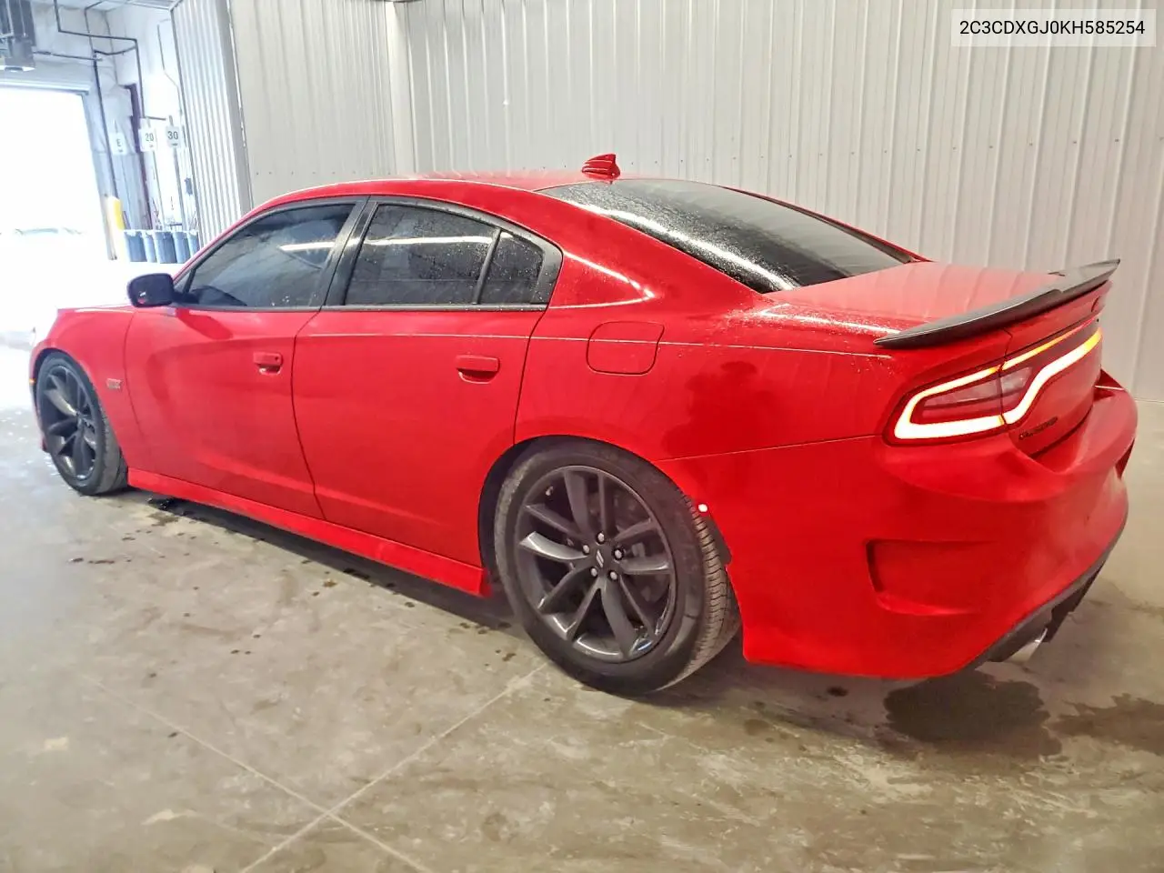 2019 DODGE CHARGER VIN 2C3CDXGJ0KH585254 — фото 2