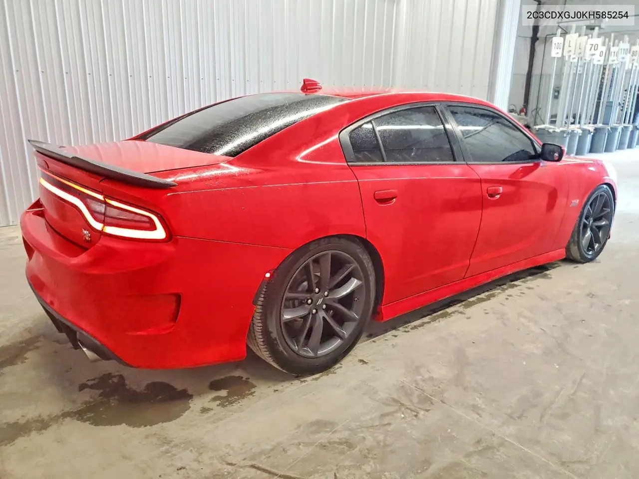 2019 DODGE CHARGER VIN 2C3CDXGJ0KH585254 — фото 3