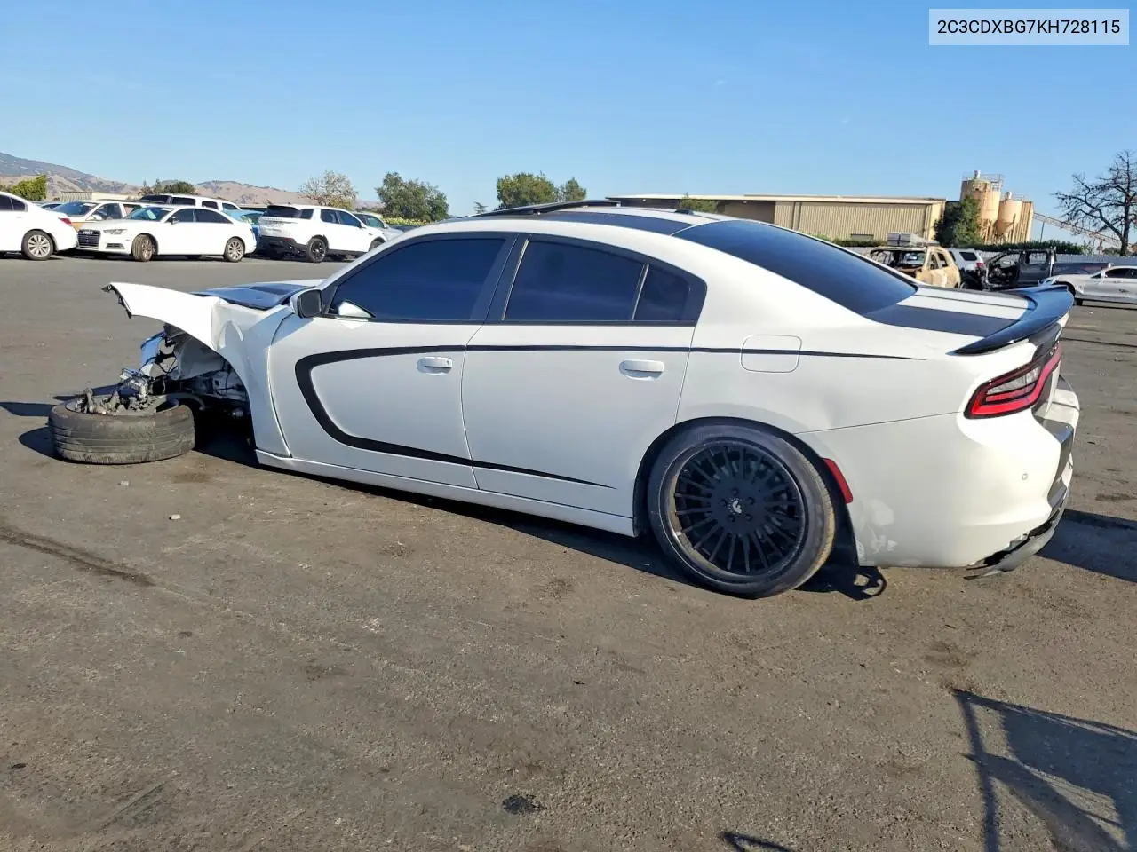 2019 DODGE CHARGER VIN 2C3CDXBG7KH728115 — фото 2