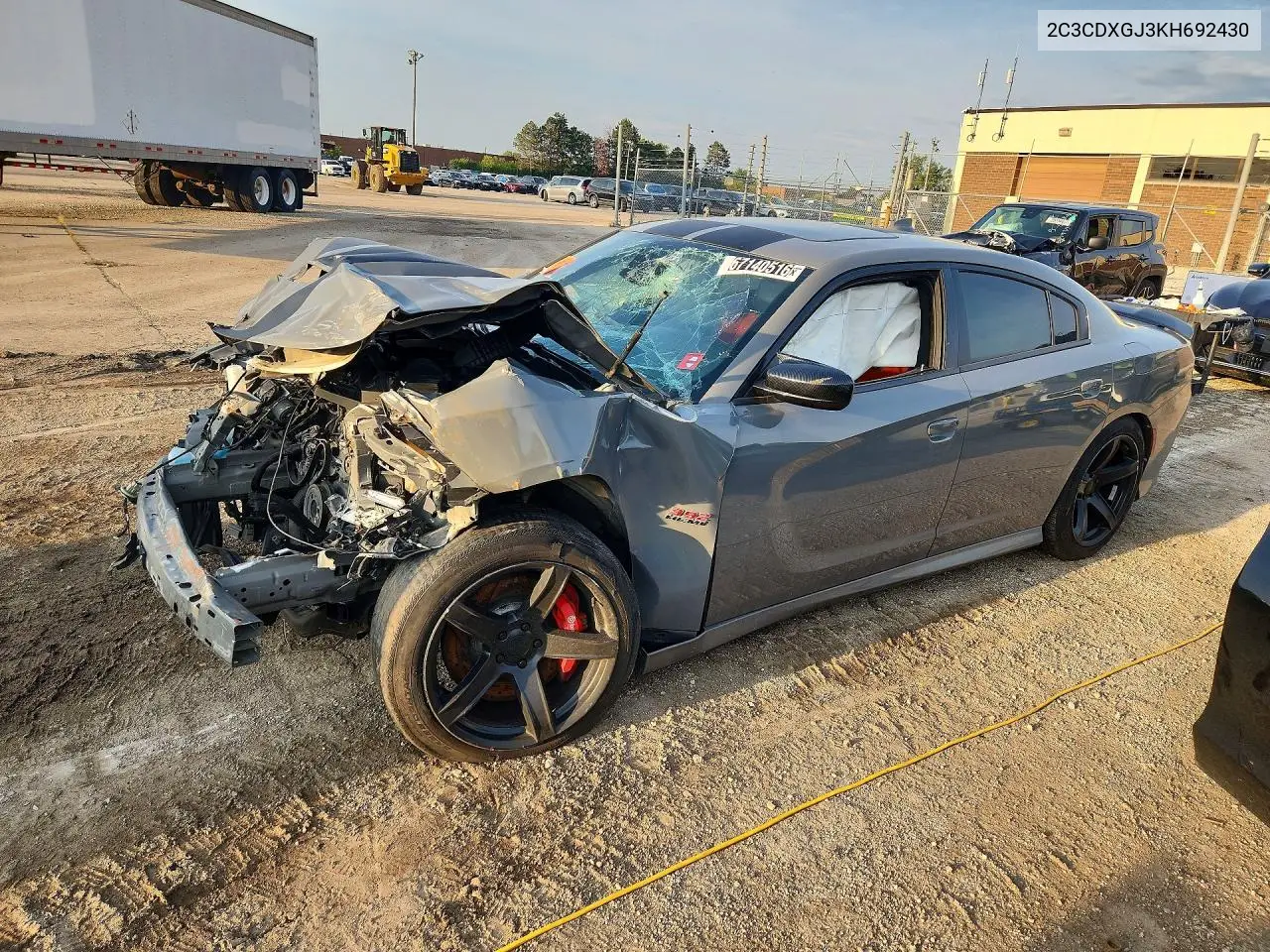 DODGE CHARGER 2019, VIN 2C3CDXGJ3KH692430