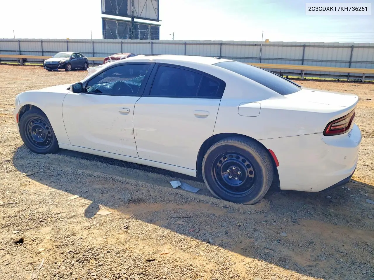 2019 DODGE CHARGER VIN 2C3CDXKT7KH736261 — фото 2