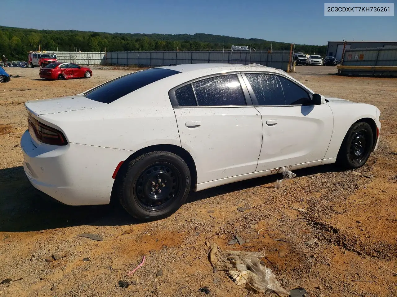2019 DODGE CHARGER VIN 2C3CDXKT7KH736261 — фото 3