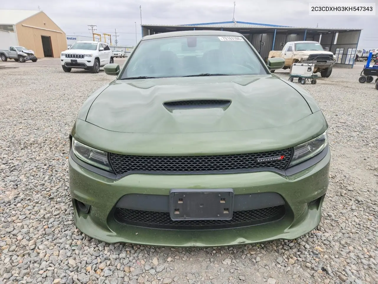 2019 DODGE CHARGER VIN 2C3CDXHG3KH547343 — фото 5
