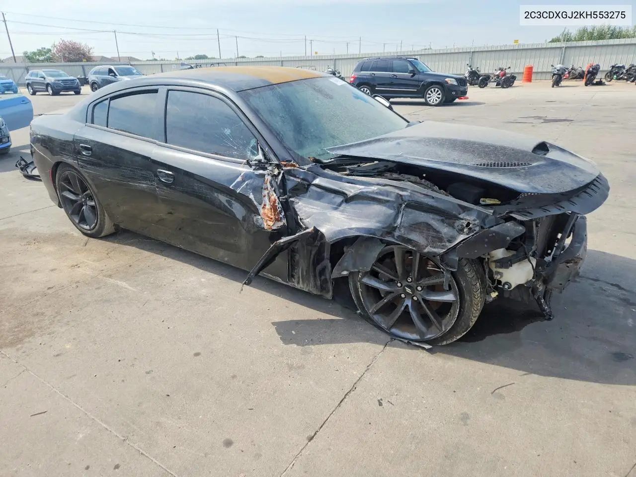 2019 DODGE CHARGER VIN 2C3CDXGJ2KH553275 — фото 4
