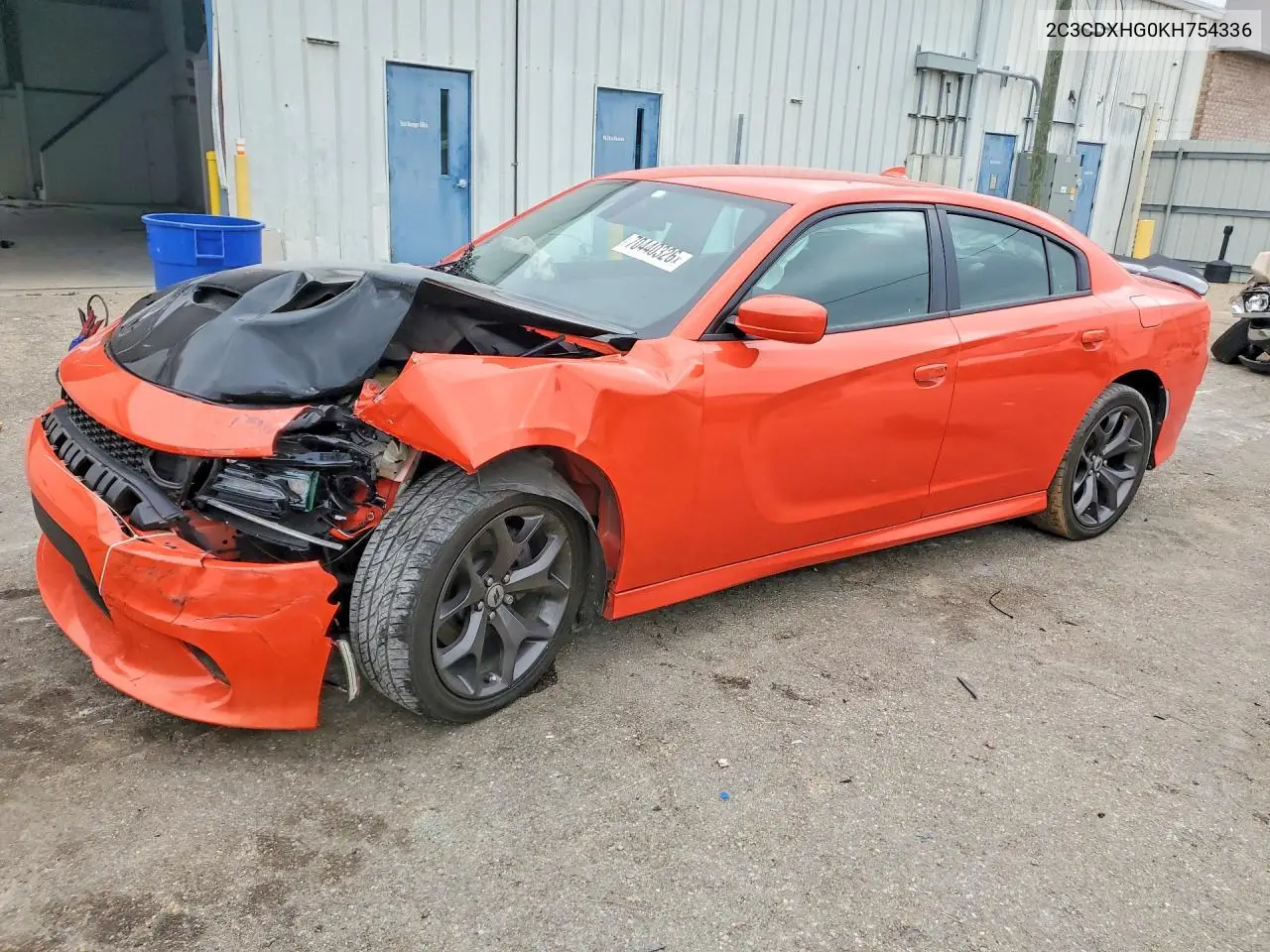 DODGE CHARGER 2019, VIN 2C3CDXHG0KH754336