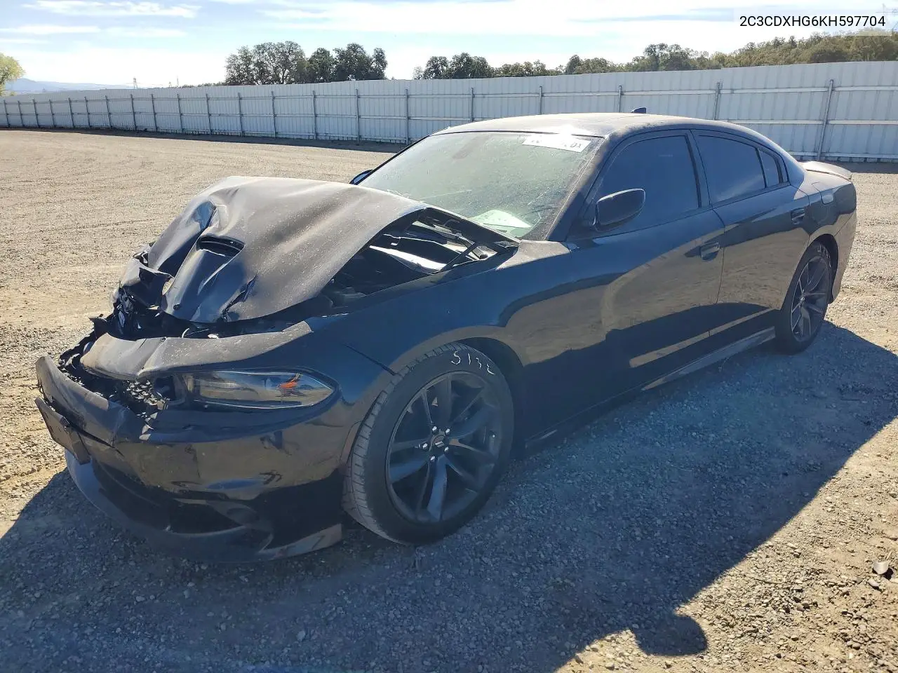 DODGE CHARGER 2019, VIN 2C3CDXHG6KH597704
