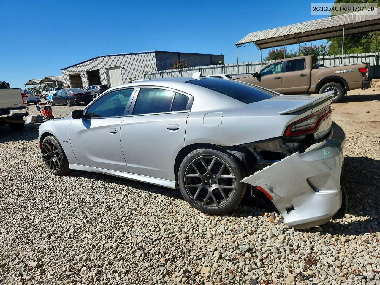2019 DODGE CHARGER VIN 2C3CDXCTXKH737130 — фото 2