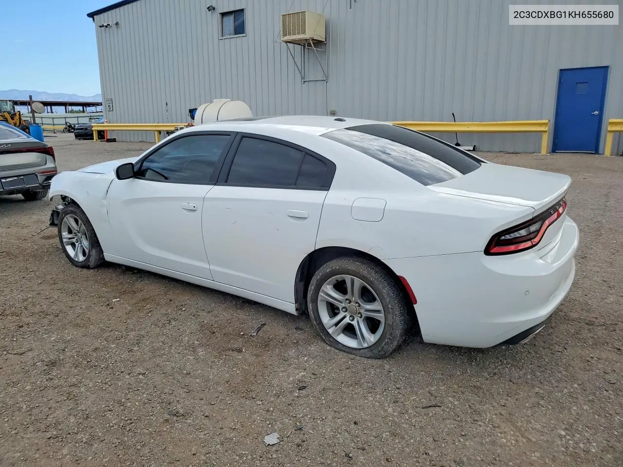 2019 DODGE CHARGER VIN 2C3CDXBG1KH655680 — фото 2