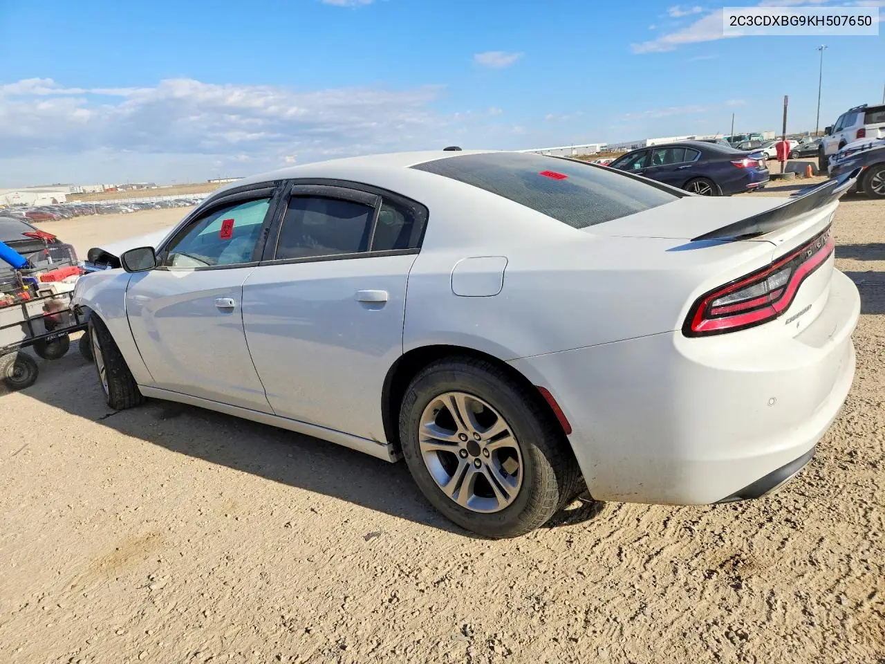 2019 DODGE CHARGER VIN 2C3CDXBG9KH507650 — фото 2