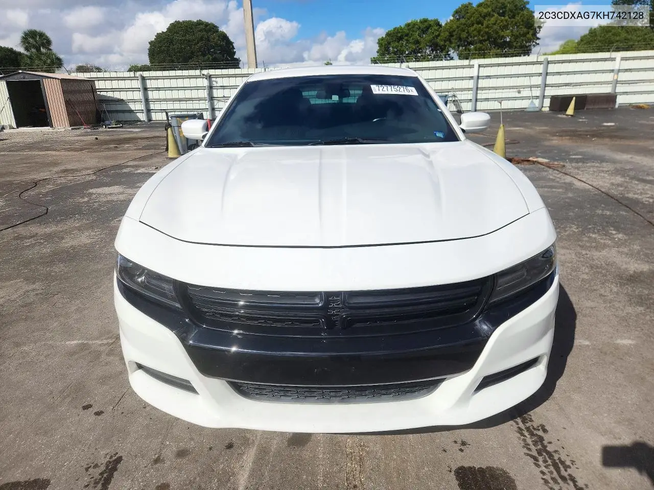2019 DODGE CHARGER VIN 2C3CDXAG7KH742128 — фото 5
