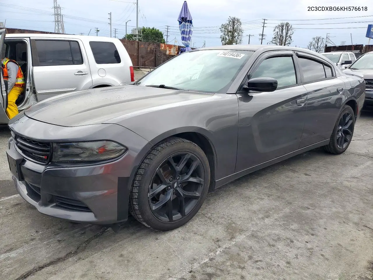 DODGE CHARGER 2019, VIN 2C3CDXBG6KH576618