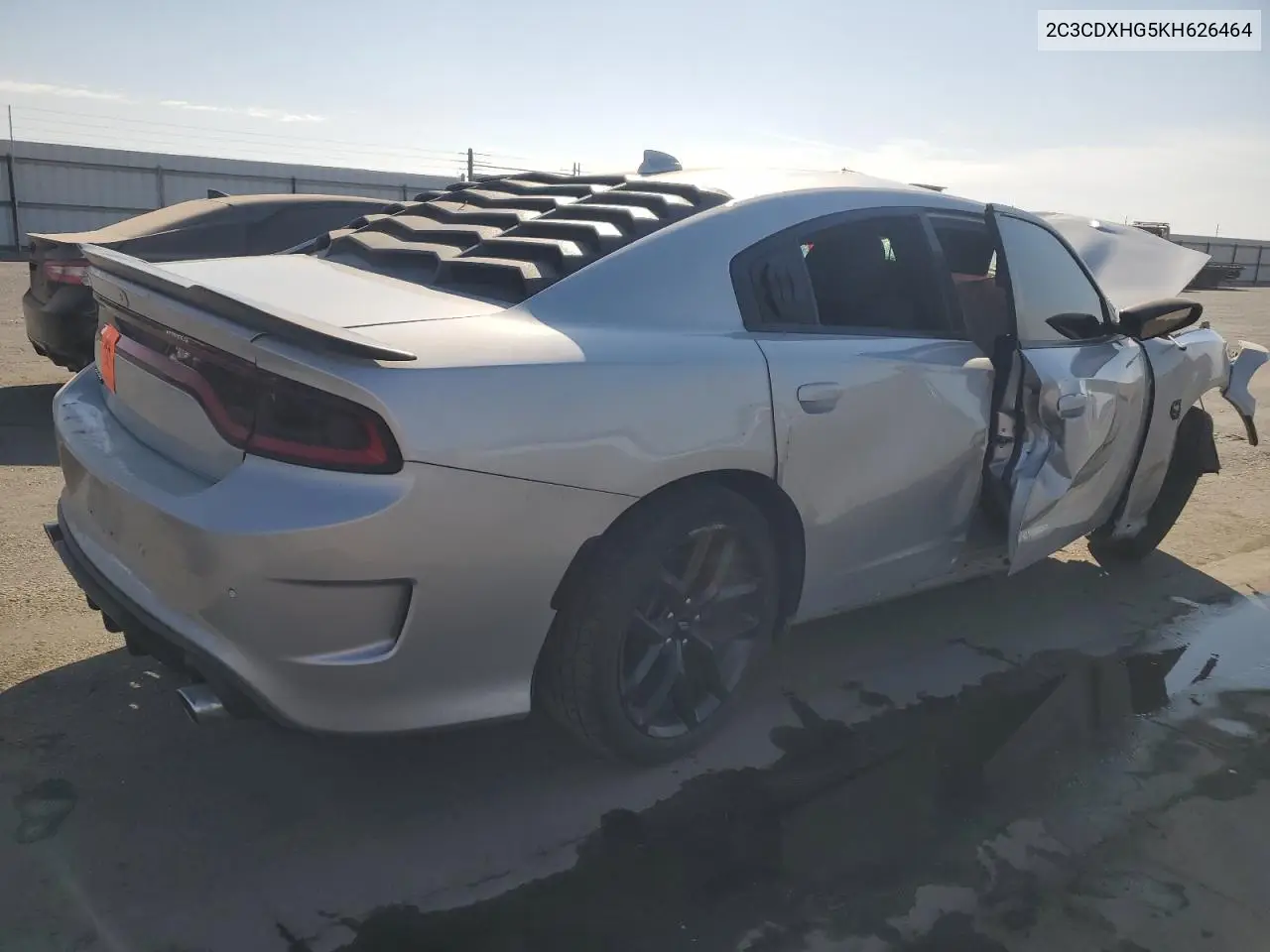 2019 DODGE CHARGER VIN 2C3CDXHG5KH626464 — фото 3