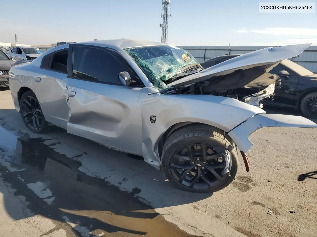 2019 DODGE CHARGER VIN 2C3CDXHG5KH626464 — фото 4
