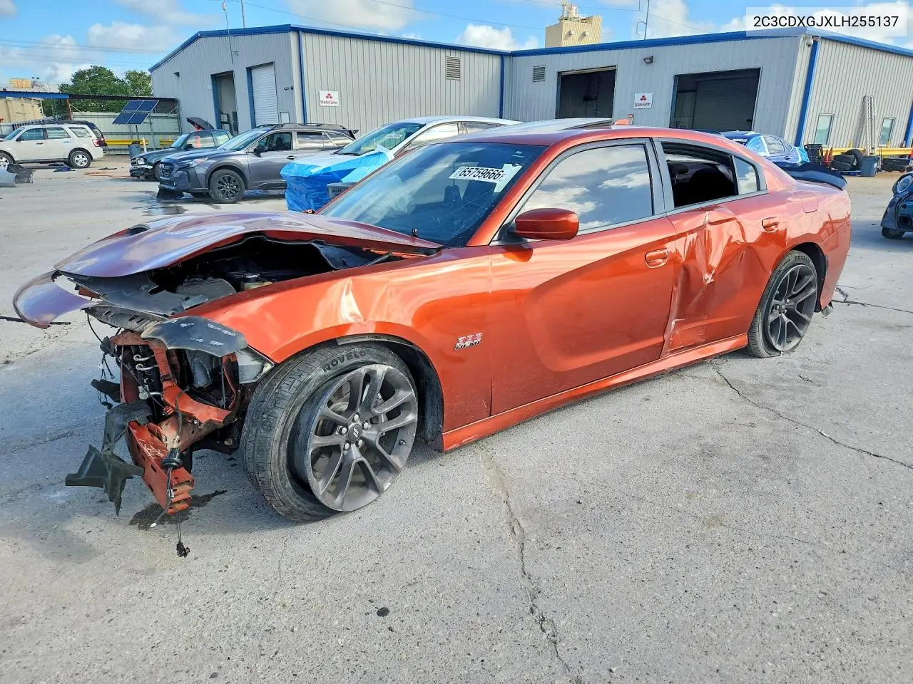 DODGE CHARGER 2020, VIN 2C3CDXGJXLH255137