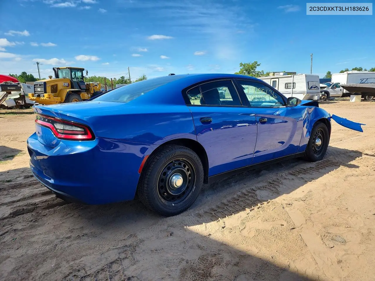 2020 DODGE CHARGER VIN 2C3CDXKT3LH183626 — фото 3