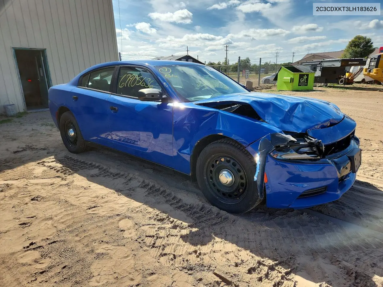2020 DODGE CHARGER VIN 2C3CDXKT3LH183626 — фото 4