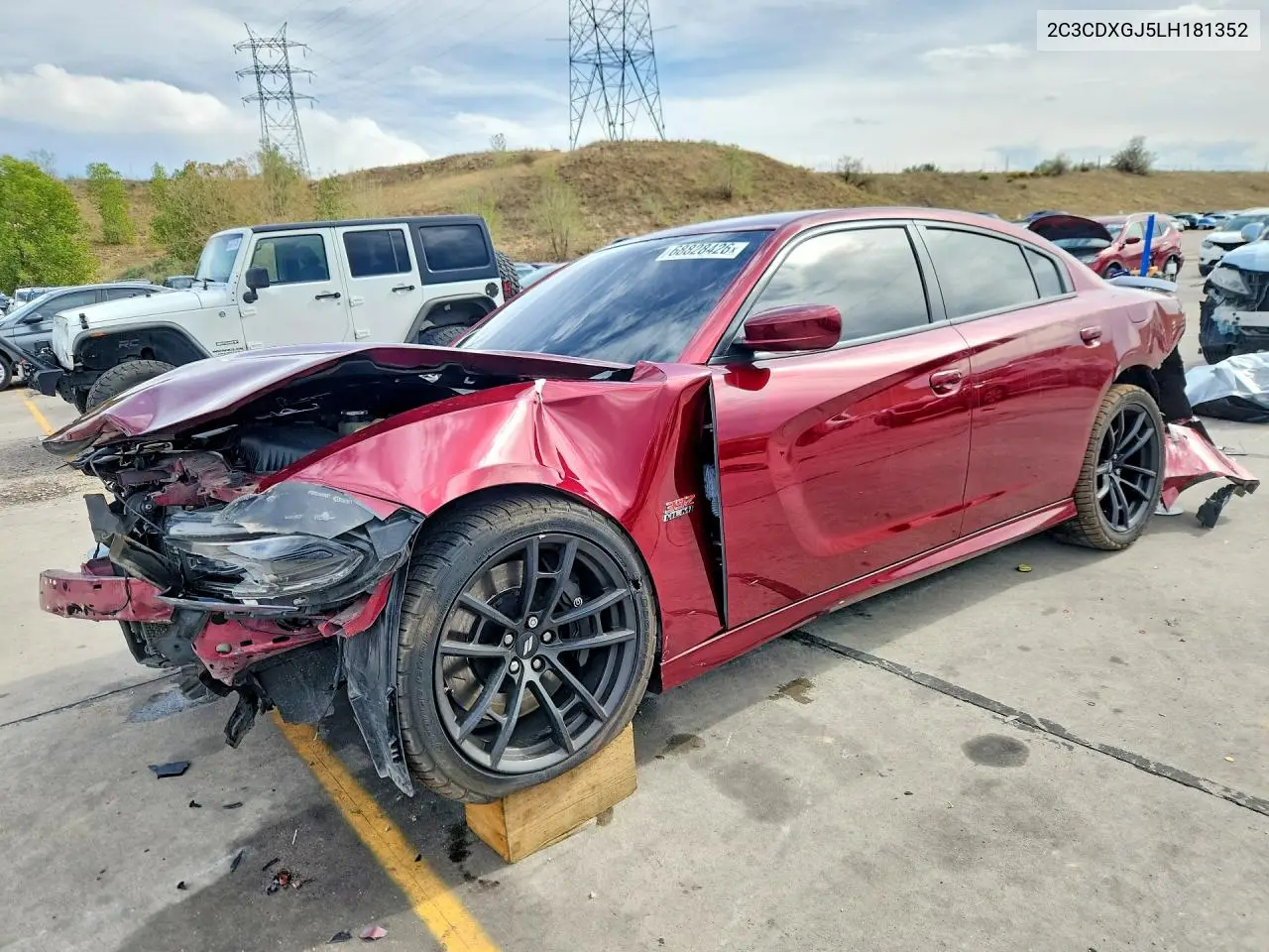 DODGE CHARGER 2020, VIN 2C3CDXGJ5LH181352
