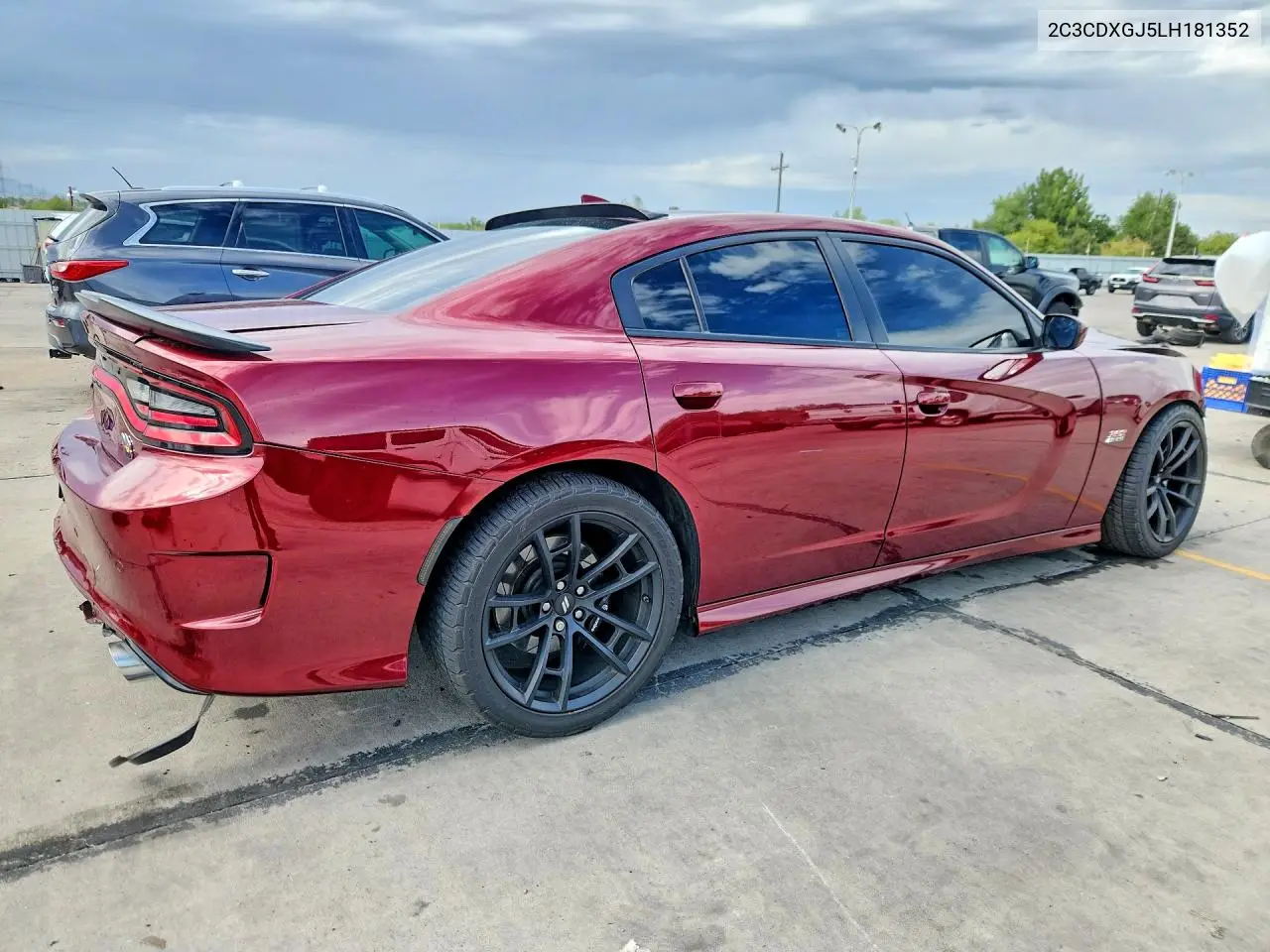 2020 DODGE CHARGER VIN 2C3CDXGJ5LH181352 — фото 3
