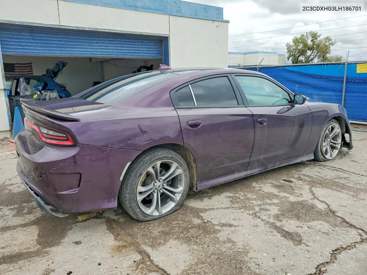 2020 DODGE CHARGER VIN 2C3CDXHG3LH186701 — фото 3