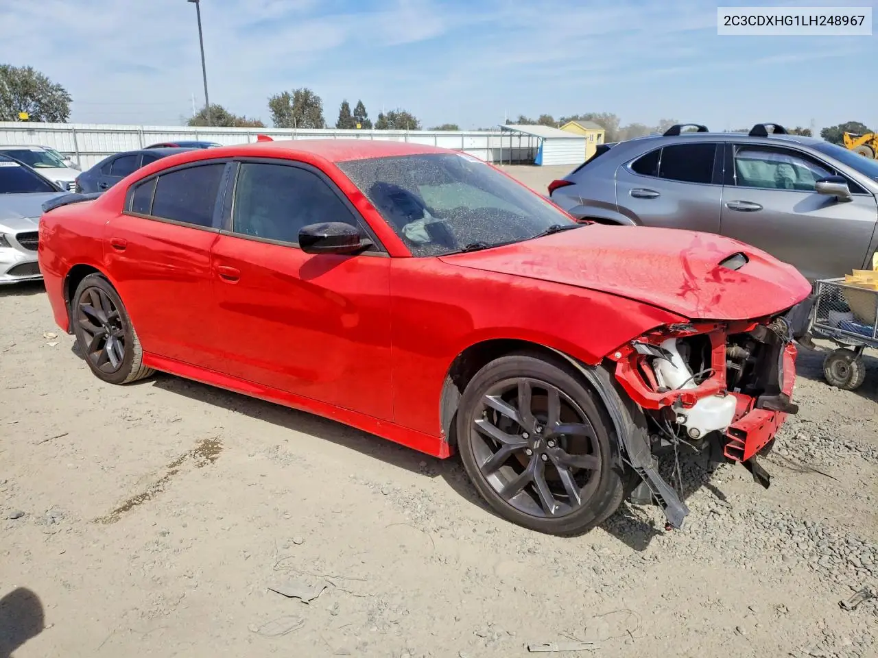 2020 DODGE CHARGER VIN 2C3CDXHG1LH248967 — фото 4