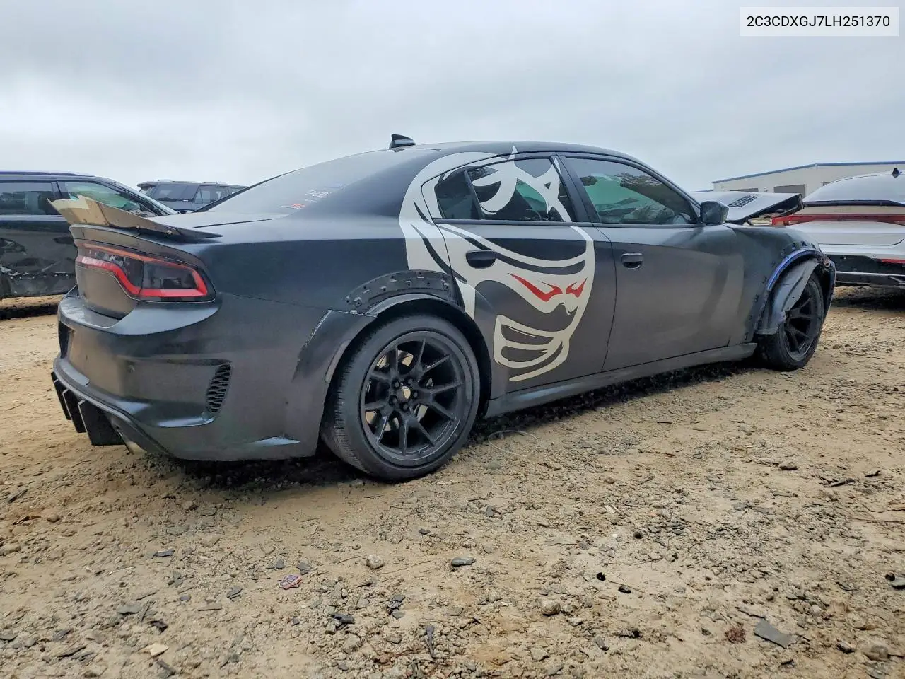 2020 DODGE CHARGER VIN 2C3CDXGJ7LH251370 — фото 3