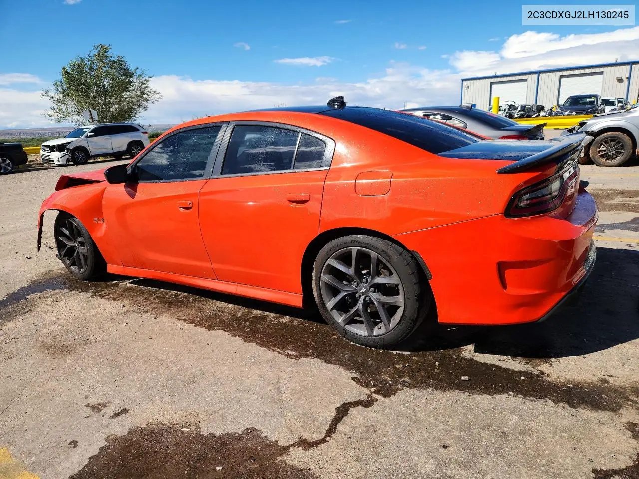 2020 DODGE CHARGER VIN 2C3CDXGJ2LH130245 — фото 2